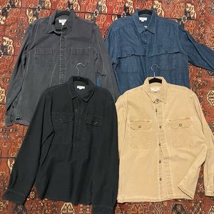 Bundle of 4 Wallace & Barnes / J. Crew Shirts — Large